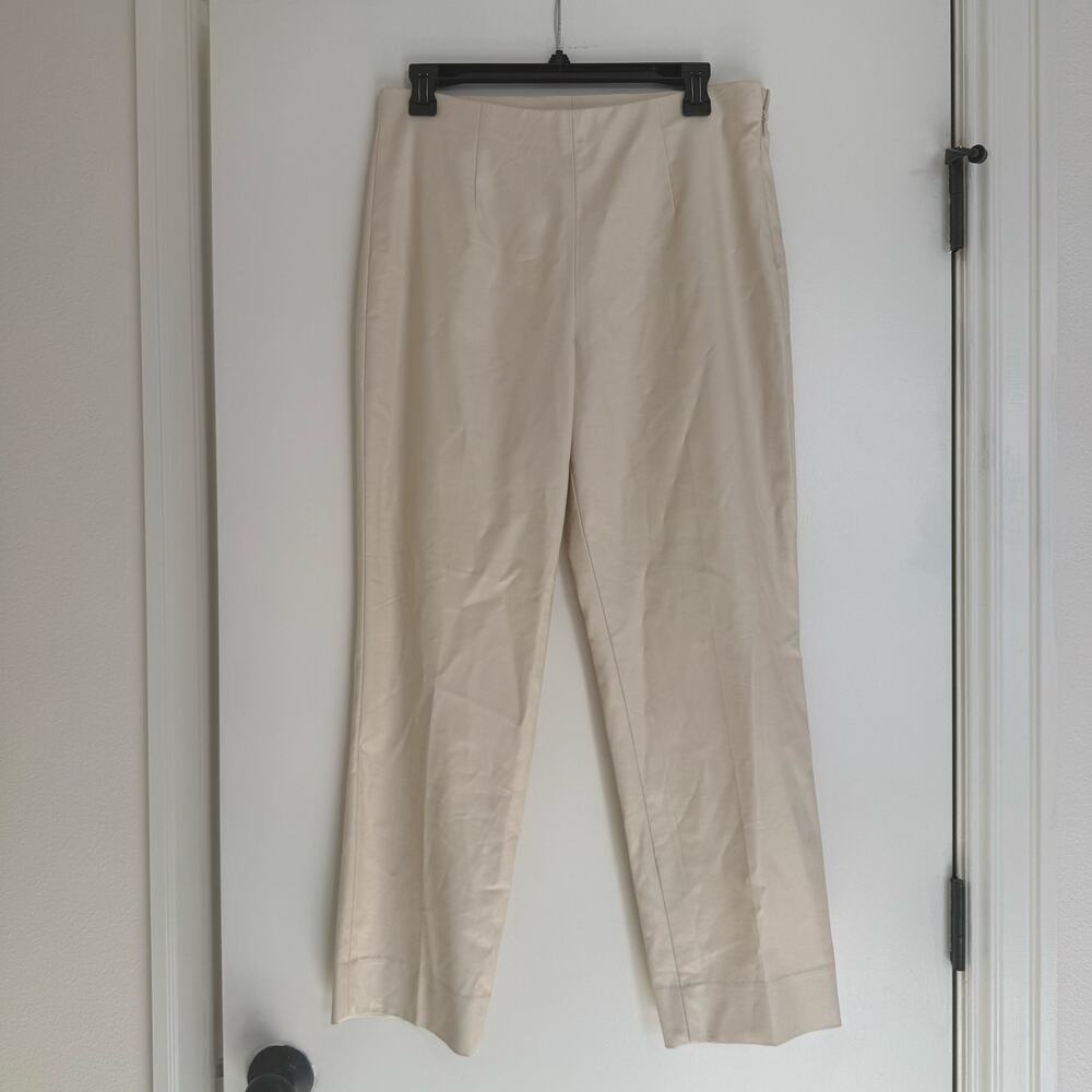 Zozo Beige Khaki Stretch Chino Ankle Pants Trousers Womens 8 EUC